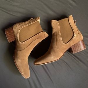 Suede Chelsea Booties